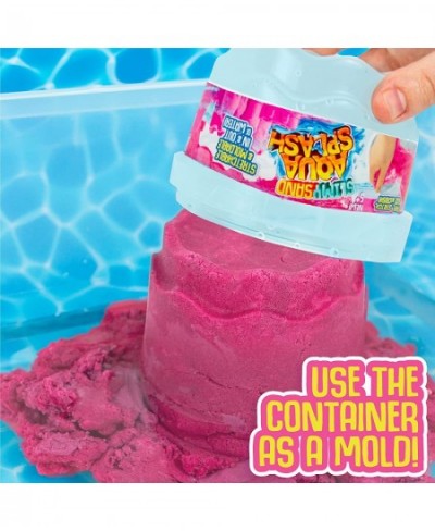 Aqua Splash by Horizon Group USA 1.5 lbs. of Stretchable & Moldable Pink Play Sand in & Out of Water in Reusable Bucket Non-S...