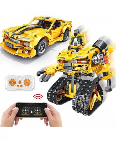 2-in-1 Build a Robot Kit 901 Pieces Remote & APP Controlled Robot & Car Robotic Transformers Toys STEM Projects for Kids Ages...