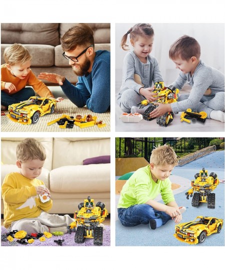 2-in-1 Build a Robot Kit 901 Pieces Remote & APP Controlled Robot & Car Robotic Transformers Toys STEM Projects for Kids Ages...