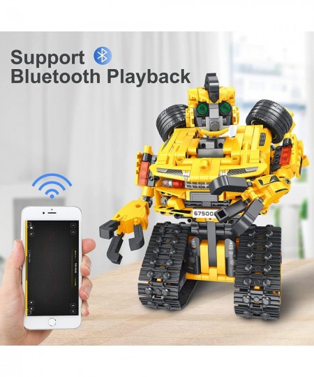 2-in-1 Build a Robot Kit 901 Pieces Remote & APP Controlled Robot & Car Robotic Transformers Toys STEM Projects for Kids Ages...