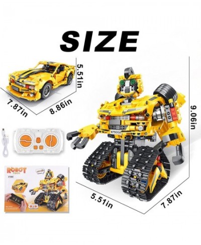 2-in-1 Build a Robot Kit 901 Pieces Remote & APP Controlled Robot & Car Robotic Transformers Toys STEM Projects for Kids Ages...