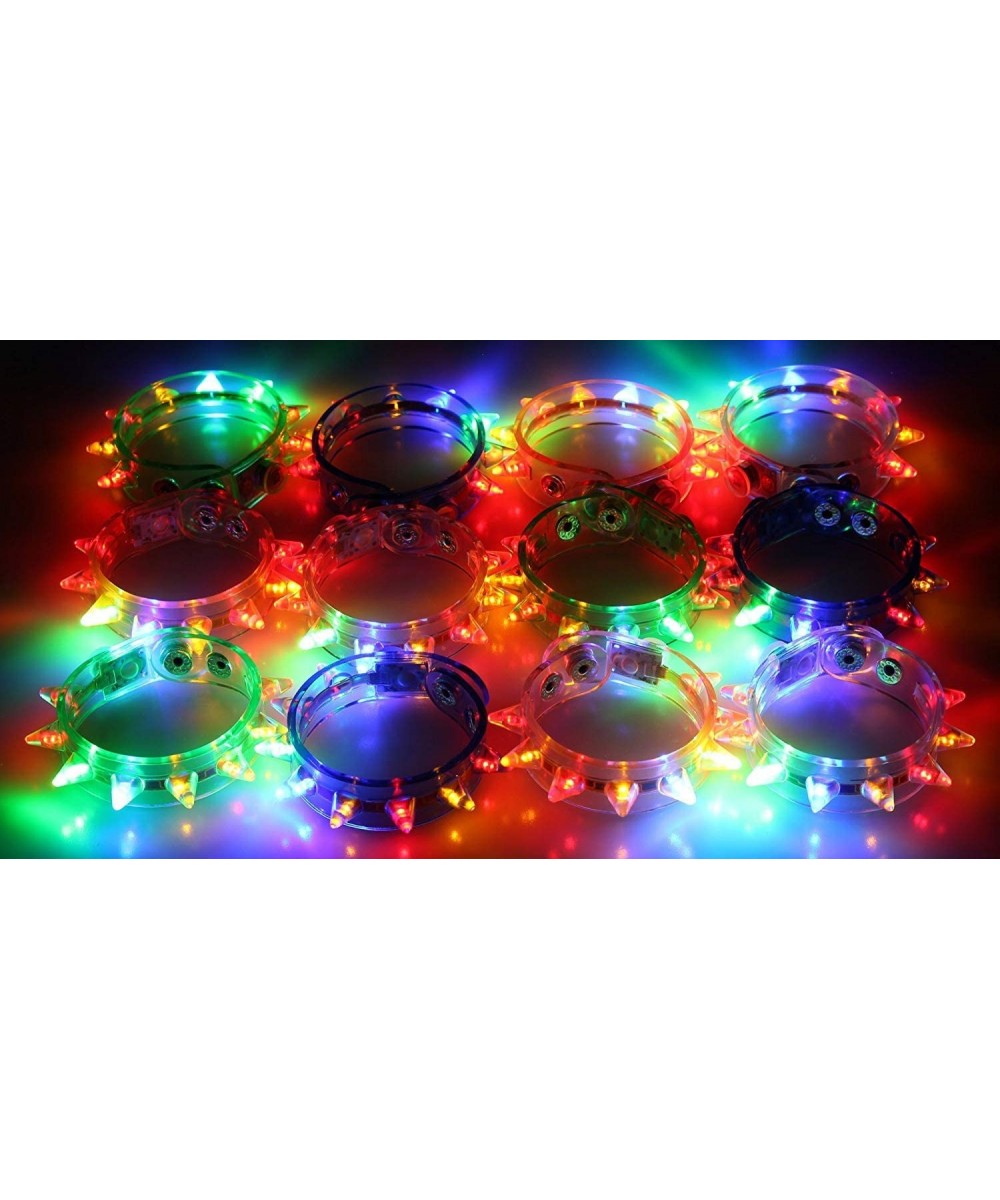 Light-up Flashing LED Spike Bracelets (2 Dozen - 24 Pcs) $46.32 - Kids' Dress-Up Accessories