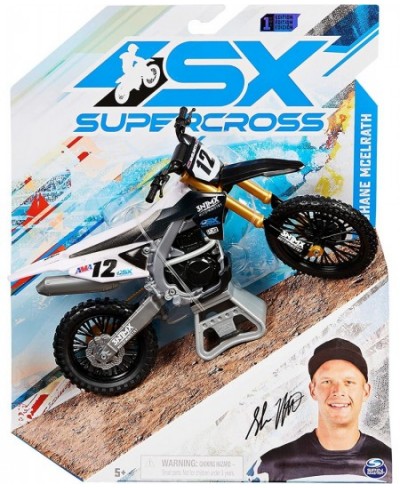 Supercross Authentic Shane McElrath 1:10 Scale Collector Die-Cast Toy Motorcycle Replica with Display Stand for Collectors an...