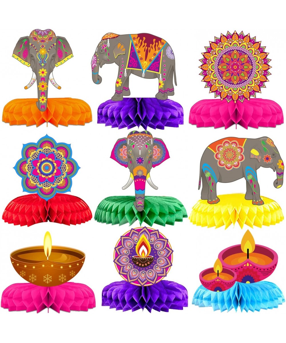 Happy Diwali Honeycomb Table Centerpiece Party Decorations Supplies Festival of Lights Deepavali Party Centerpieces Supply $2...