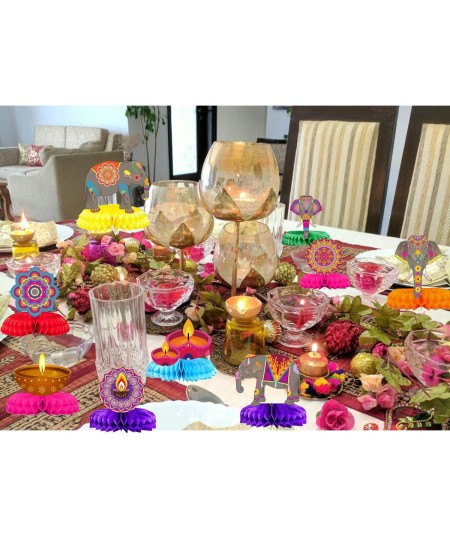 Happy Diwali Honeycomb Table Centerpiece Party Decorations Supplies Festival of Lights Deepavali Party Centerpieces Supply $2...