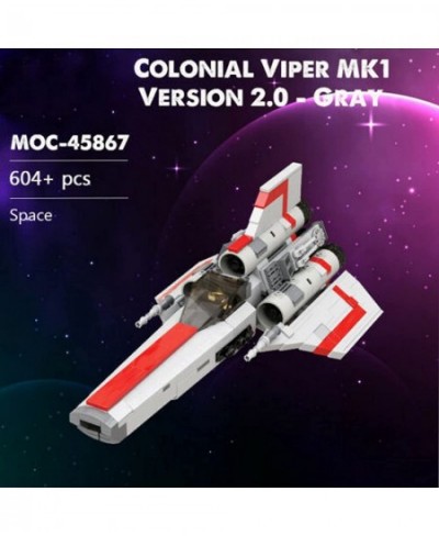 Hero Collector Colonial Viper MK1 Building Block Toy Model Space Wars Fighting Spaceship Building kit Creativity New 2021(604...