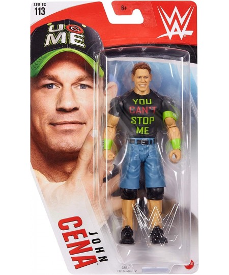 John Cena Basic Series 113 Action Figure in 6-inch Scale with Articulation & Ring Gear Multi (GLB17) $45.07 - Action Figures