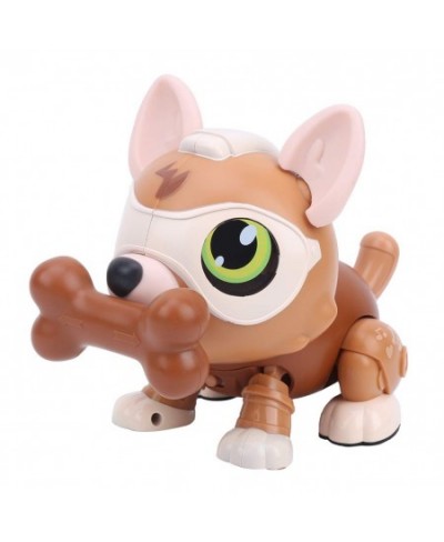 Robot Dog Toy Interactive Dancing Robotic Dog Multifunctional Singing for Kids Over 3 Years Boys and Girls(Magic Pet Dog Brow...