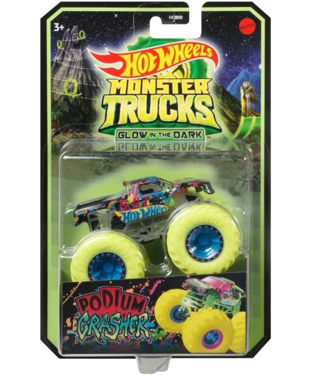 2022 Monster Trucks 1:64 Scale Diecast Glow in The Dark Podium Crasher $29.27 - Nature Exploration Toys