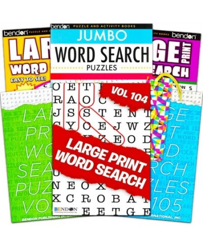 Title Large Print Word Search Books for Adults Super Set -- 6 Jumbo Word Find Puzzle Books with Large Print (Over 500 Pages T...