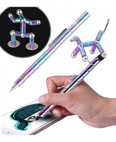 Decompression Magnetic Metal Pen Toy Pen Multifunctional Deformable Magnet Writing Pen Eliminate Pressure Fidget Toy Gift for...