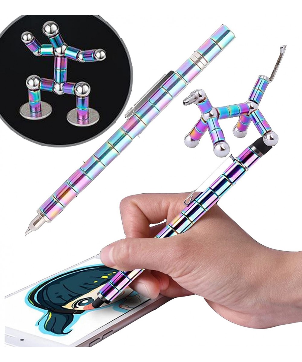 Decompression Magnetic Metal Pen Toy Pen Multifunctional Deformable Magnet Writing Pen Eliminate Pressure Fidget Toy Gift for...