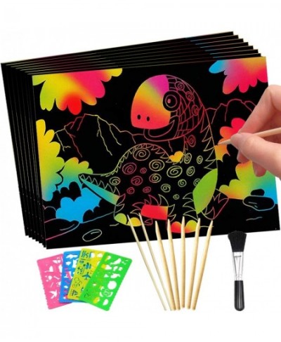 Scratch Art Paper for Kids - 64Pcs Rainbow Magic Scratch Off Sheet for DIY Art Craft Project Birthday Christmas Easter Gifts ...