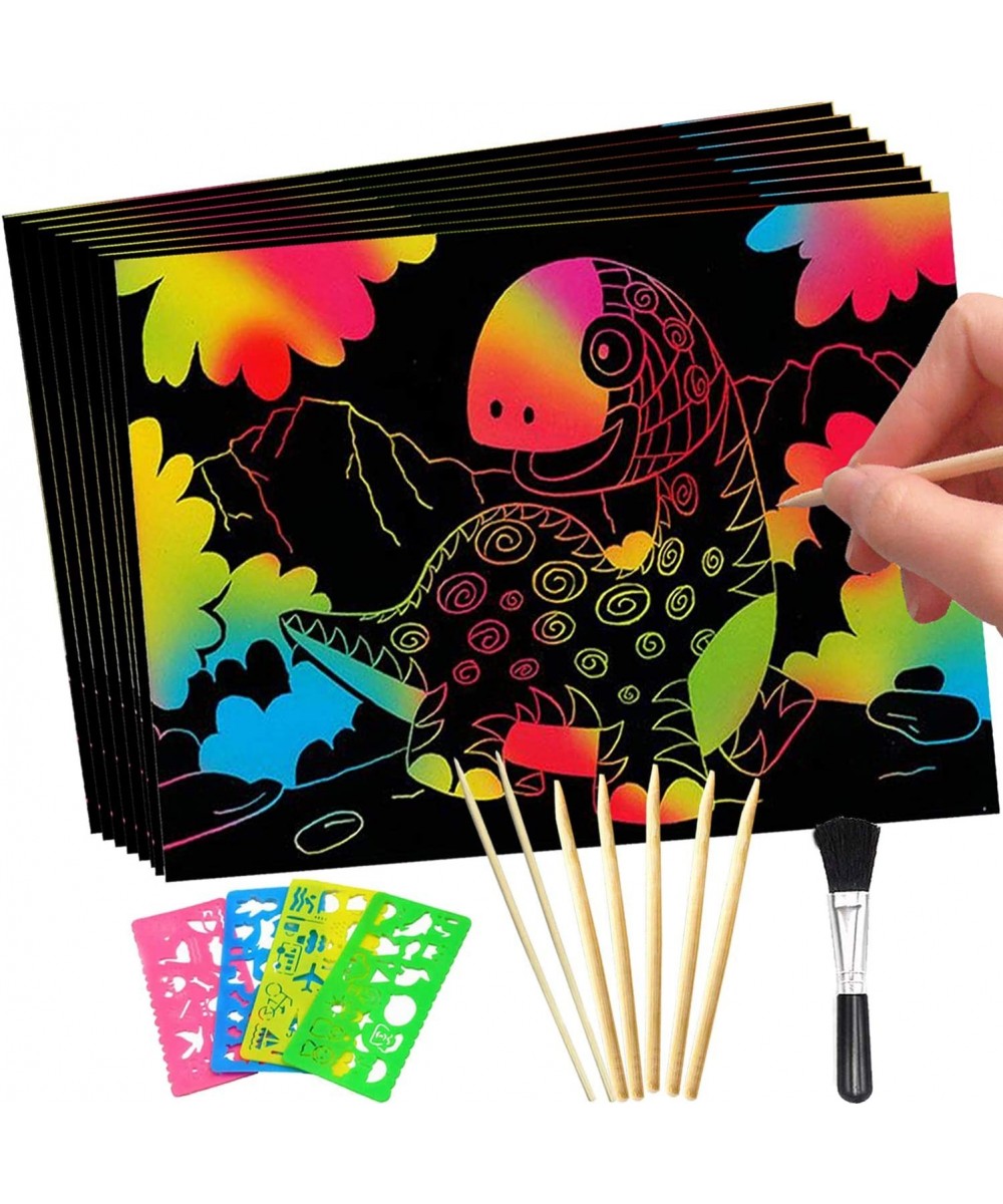 Scratch Art Paper for Kids - 64Pcs Rainbow Magic Scratch Off Sheet for DIY Art Craft Project Birthday Christmas Easter Gifts ...