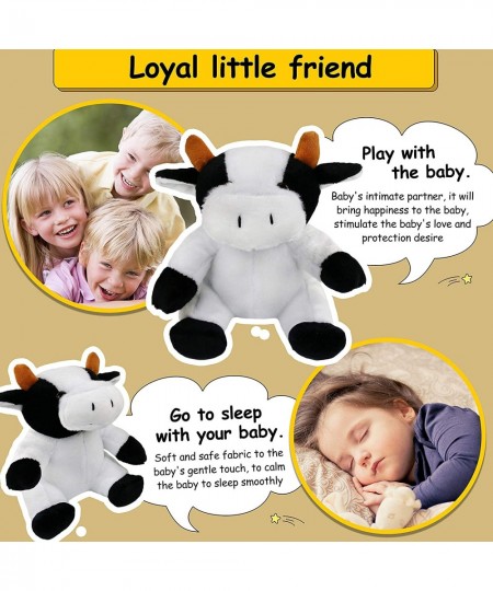 8'' Light up Dairy Cow Stuffed Animal Glow Milk Cattle LED Plush Toy Afraid of Dark Birthday Gift for Kids on Christmas Holid...