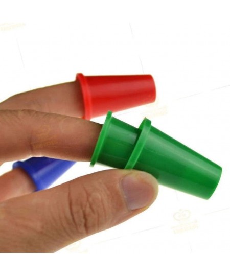 Magician's Nested Thimbles Outfit Multicolored Finger Caps Gimmick Close Up Real Street Stage Magic Trick $21.04 - Magic Kits...