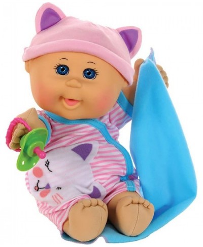 12.5" Naptime Babies - Bald/Blue Eye Girl Baby Doll (Pink Stripe Jumper Fashion) $88.16 - Dolls