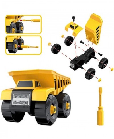 Take Apart Car Sandbox Toy Construction Vehicle 6" Trucks Assembly 6 in 1 Engineering Car with Screwdriver DIY STEM Education...