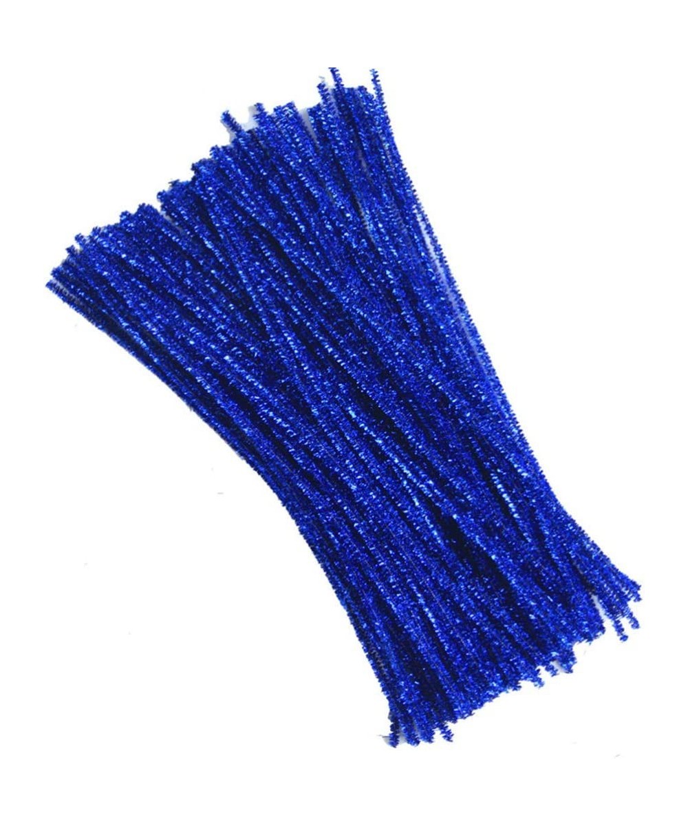 200pcs Pipe Cleaners Chenille Stems Glitter for Christmas DIY Creative Crafts Decorations (Blue) $17.52 - Craft Pipe Cleaners