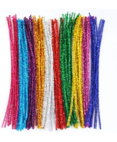 200pcs Pipe Cleaners Chenille Stems Glitter for Christmas DIY Creative Crafts Decorations (Blue) $17.52 - Craft Pipe Cleaners