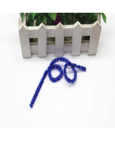 200pcs Pipe Cleaners Chenille Stems Glitter for Christmas DIY Creative Crafts Decorations (Blue) $17.52 - Craft Pipe Cleaners