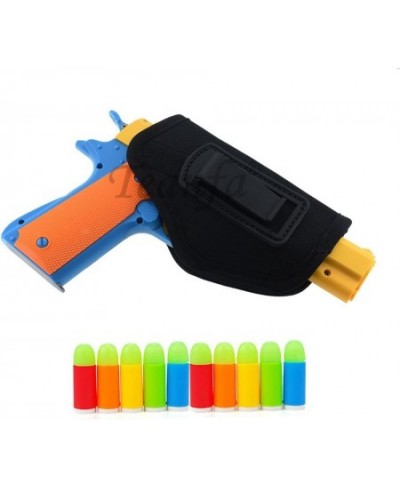 Classic Foam Play Toy Gun Colt 1911 Toy Gun with Tactical Holster and Colorful Soft Bullets Real Dimensions Fun Outdoor Game ...