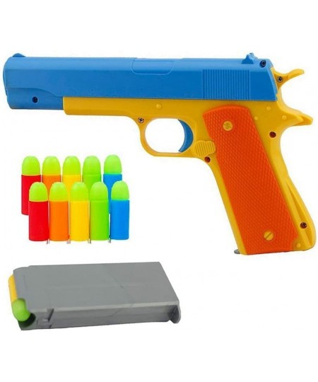 Classic Foam Play Toy Gun Colt 1911 Toy Gun with Tactical Holster and Colorful Soft Bullets Real Dimensions Fun Outdoor Game ...