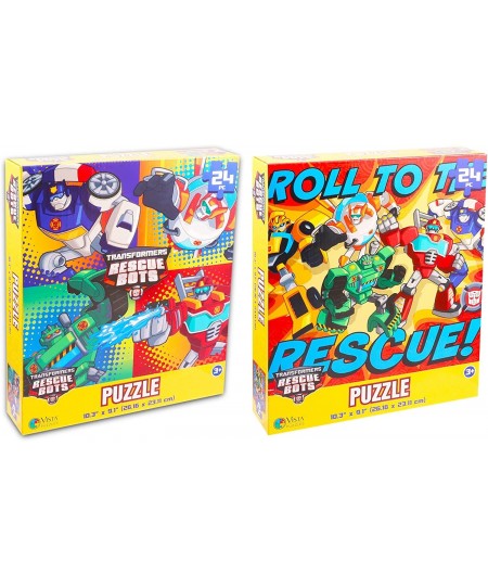 Spiderman Transformers and Paw Patrol Puzzle Packs for Kids - 6 Spiderman Transformers and Paw Patrol 24/48 Piece Jigsaw Puzz...