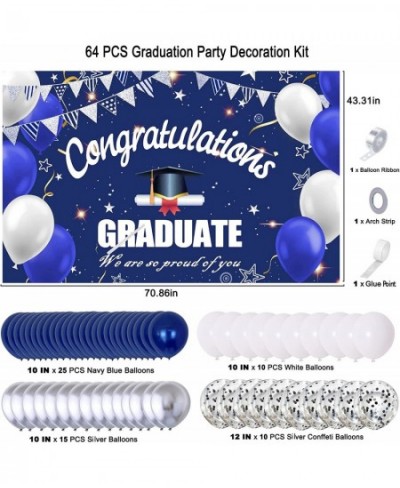 Graduation Party Decorations 2023 Navy Blue Graduation Decorations Graduation Party Supplies Congratulations GRADUATE Banner ...