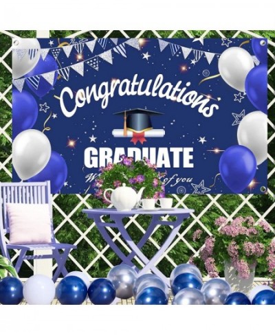 Graduation Party Decorations 2023 Navy Blue Graduation Decorations Graduation Party Supplies Congratulations GRADUATE Banner ...