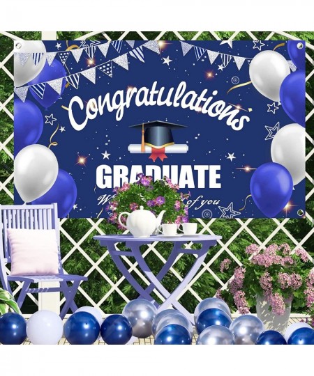 Graduation Party Decorations 2023 Navy Blue Graduation Decorations Graduation Party Supplies Congratulations GRADUATE Banner ...