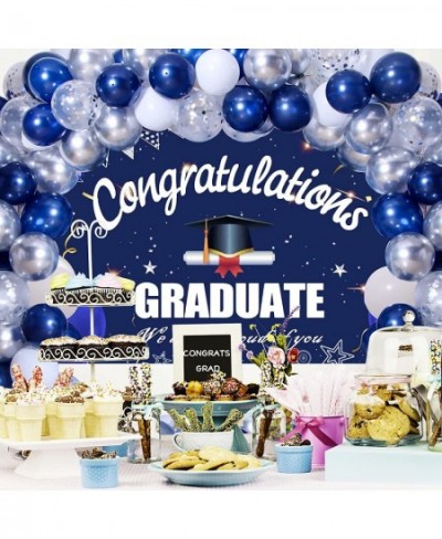 Graduation Party Decorations 2023 Navy Blue Graduation Decorations Graduation Party Supplies Congratulations GRADUATE Banner ...