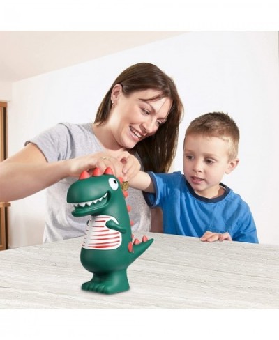 Dinosaur Piggy Bank for Kids Large Dino Money Box for Boys and Girls as Birthday Enrollment Baptism Birth Gifts (Green Cute D...