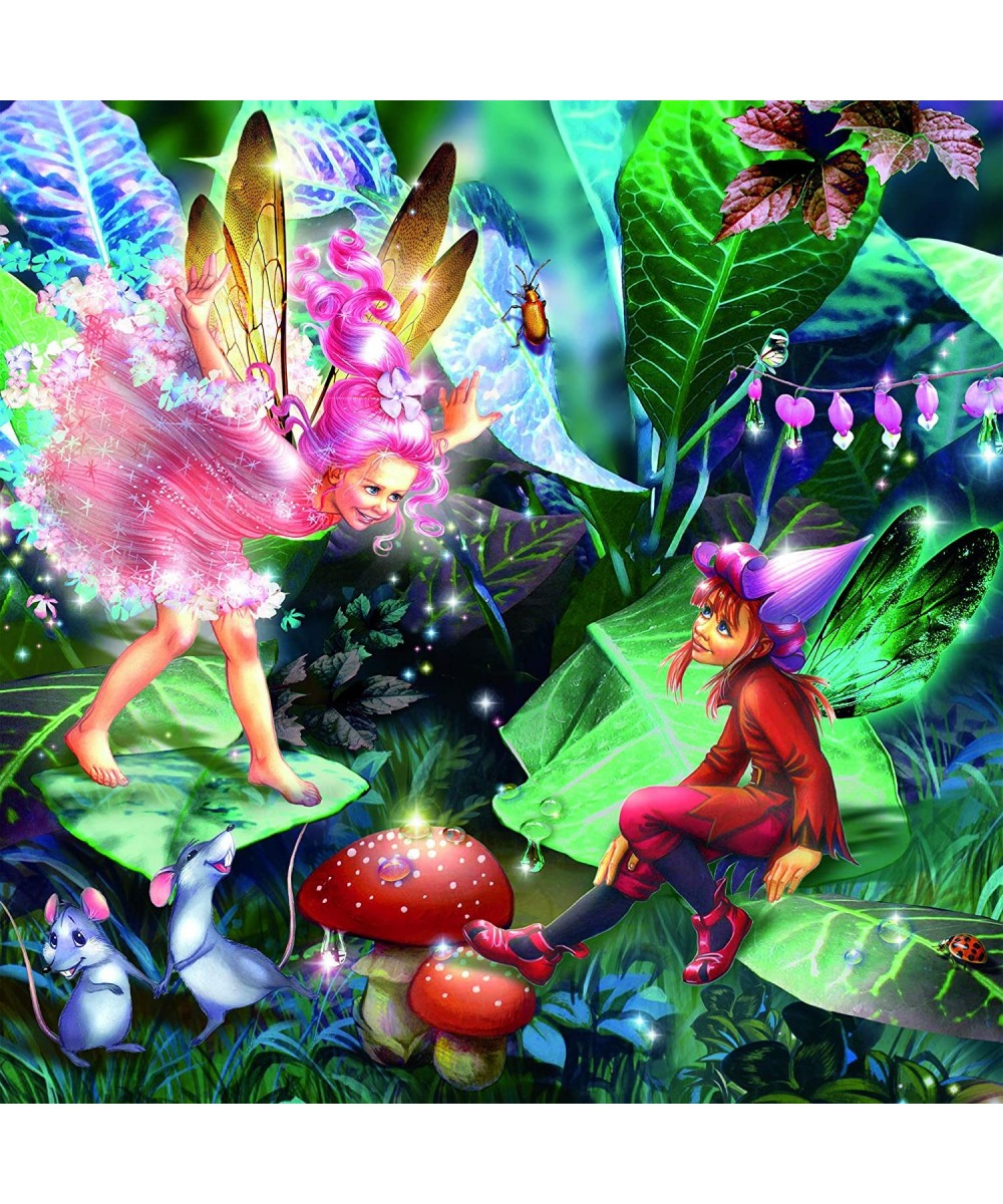 Forest Fairies Glitter - Fairy Elf & Mice - 100 Piece Jigsaw Puzzle $15.45 - Jigsaw Puzzles