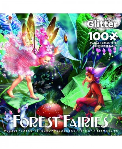 Forest Fairies Glitter - Fairy Elf & Mice - 100 Piece Jigsaw Puzzle $15.45 - Jigsaw Puzzles