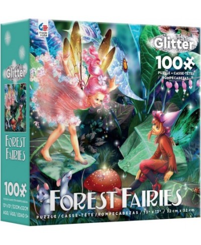 Forest Fairies Glitter - Fairy Elf & Mice - 100 Piece Jigsaw Puzzle $15.45 - Jigsaw Puzzles