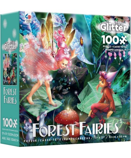 Forest Fairies Glitter - Fairy Elf & Mice - 100 Piece Jigsaw Puzzle $15.45 - Jigsaw Puzzles