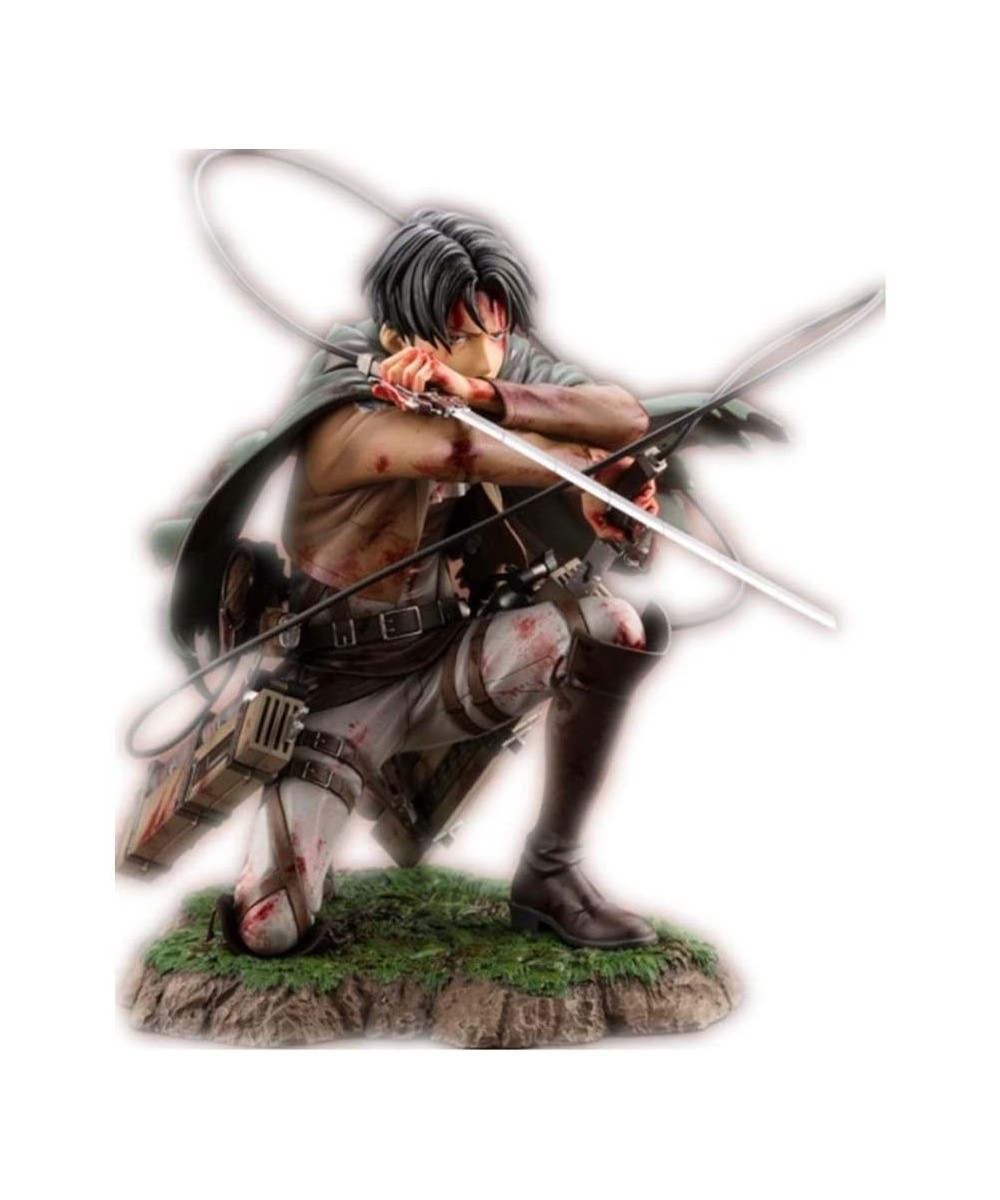 Attack On Titan Figure Levi Ackerman Battle Damage Ver Figure Anime Figure Action Figure $97.14 - Action Figures