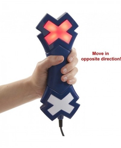 CROSSED SIGNALS Electronic Game With Pair Of Talking Light Wands Play Solo Or With Up To 4 Players Move Wands Up Down Or Shak...