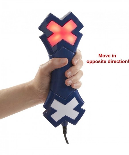 CROSSED SIGNALS Electronic Game With Pair Of Talking Light Wands Play Solo Or With Up To 4 Players Move Wands Up Down Or Shak...