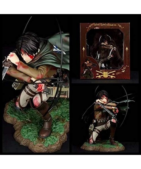 Attack On Titan Figure Levi Ackerman Battle Damage Ver Figure Anime Figure Action Figure $97.14 - Action Figures