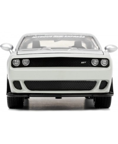 Big Time Muscle 1:24 2015 Dodge Challenger SRT Hellcat Die-cast Car Silver/Black Flames Toys for Kids and Adults $34.66 - Kid...