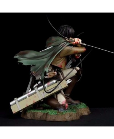 Attack On Titan Figure Levi Ackerman Battle Damage Ver Figure Anime Figure Action Figure $97.14 - Action Figures