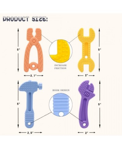 Teething Toys for Babies 0-6 Months 6-12 Months Silicone Baby Teether Toys Baby Chew Toys BPA Free Molar Teething Toys for Li...