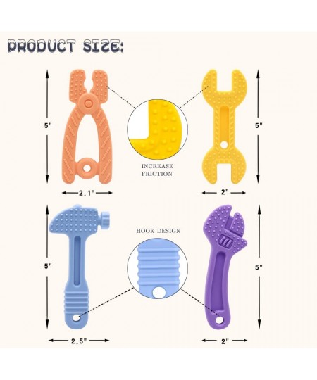 Teething Toys for Babies 0-6 Months 6-12 Months Silicone Baby Teether Toys Baby Chew Toys BPA Free Molar Teething Toys for Li...