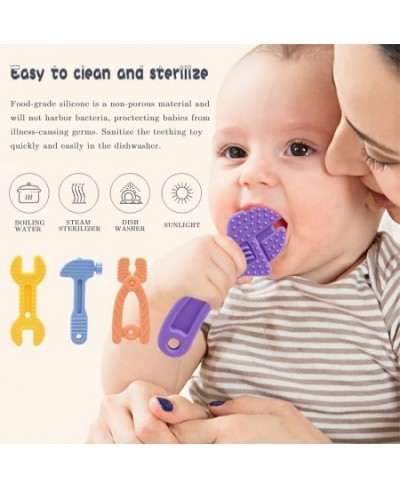 Teething Toys for Babies 0-6 Months 6-12 Months Silicone Baby Teether Toys Baby Chew Toys BPA Free Molar Teething Toys for Li...