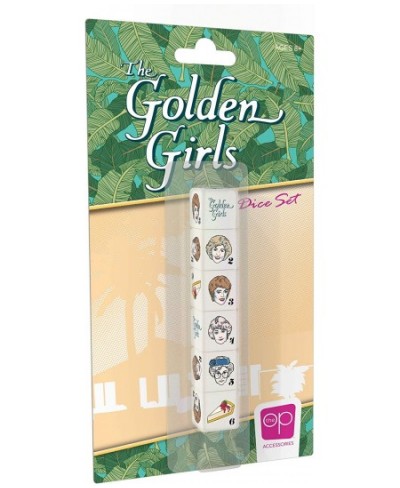 The Golden Girls Dice Set | Collectible d6 Dice Featuring Characters & References - The Golden Girls Logo Rose Sophia Blanche...