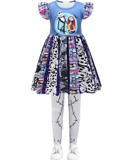 The Nightmare Before Christmas Dress Girl HALLOWEEN Costume Legging Cosplay 1-10 Years Old $61.66 - Kids' Costumes