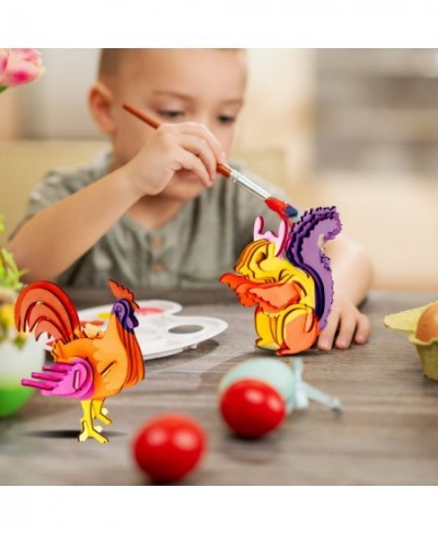 3D Wooden Puzzle 6 Pieces Set Animals Assembly DIY Model Toy for Kids and Adults $27.24 - 3-D Puzzles