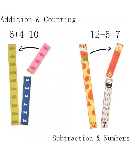 Wooden Montessori Number Rods - Rainbow Math Concepts Sticks - Preschool Math Toys $26.08 - Early Development & Activity Toys